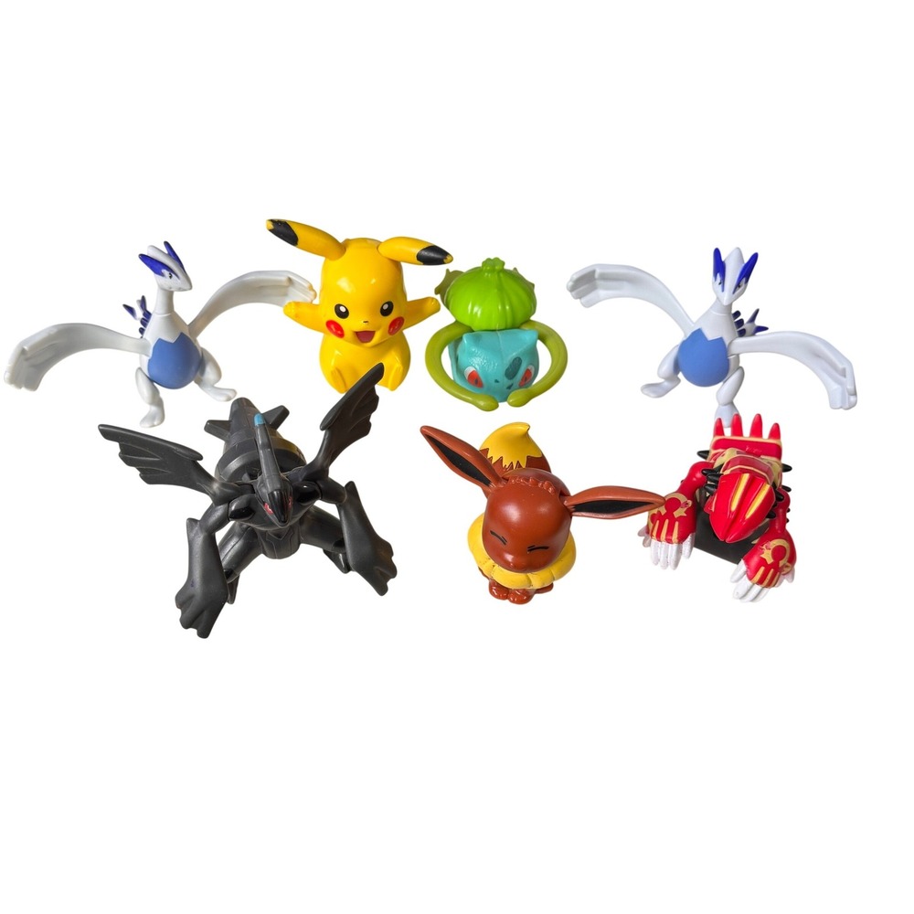 Pokemon kids meals Action Figur Lot Lugia Pikachu Zekrom Groudon Eevee Bulbasaur